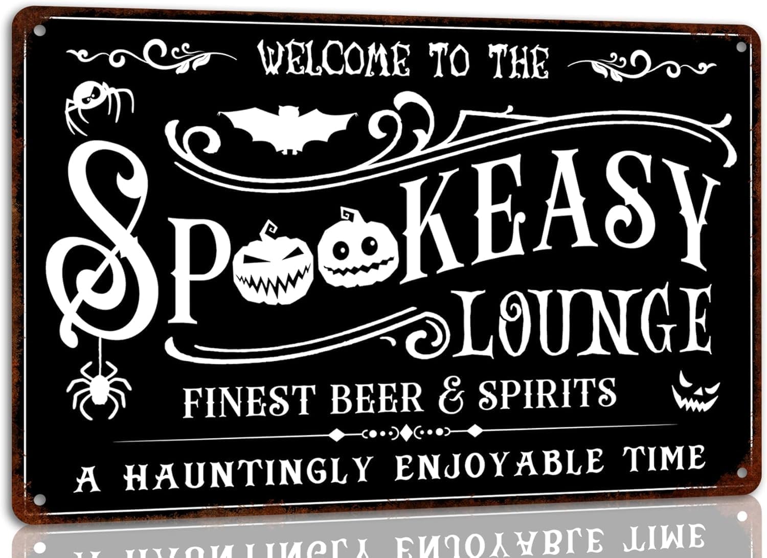 Home Bar Lounge - Spookeasy Horror Lounge Metalowa Aluminiowa Tabliczka